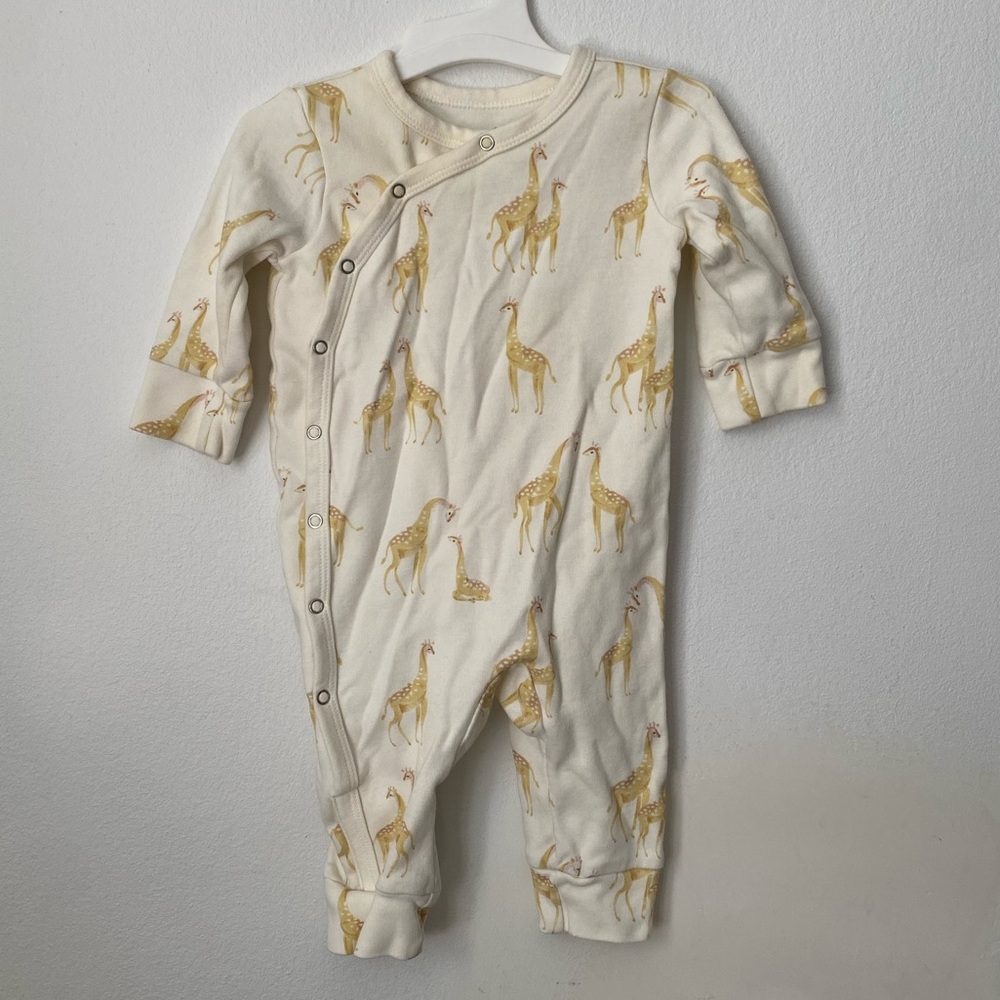 Cream Giraffe Print One Piece